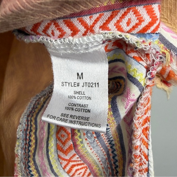 Oli & Hali Western Patchwork Boho Oversized Tunic Shirt - Picture 5 of 6